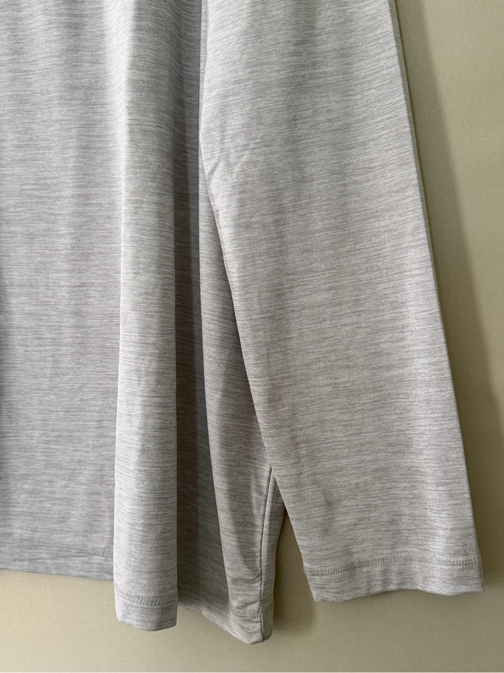 Hurley Mens Long Sleeve Graphic Tee Heather Grey Sunset Wave Logo XXL - Picture 8 of 10